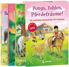 Leselöwen Bd. 1-3 im Schuber: Ponys, Fohlen, Pferdeträume!